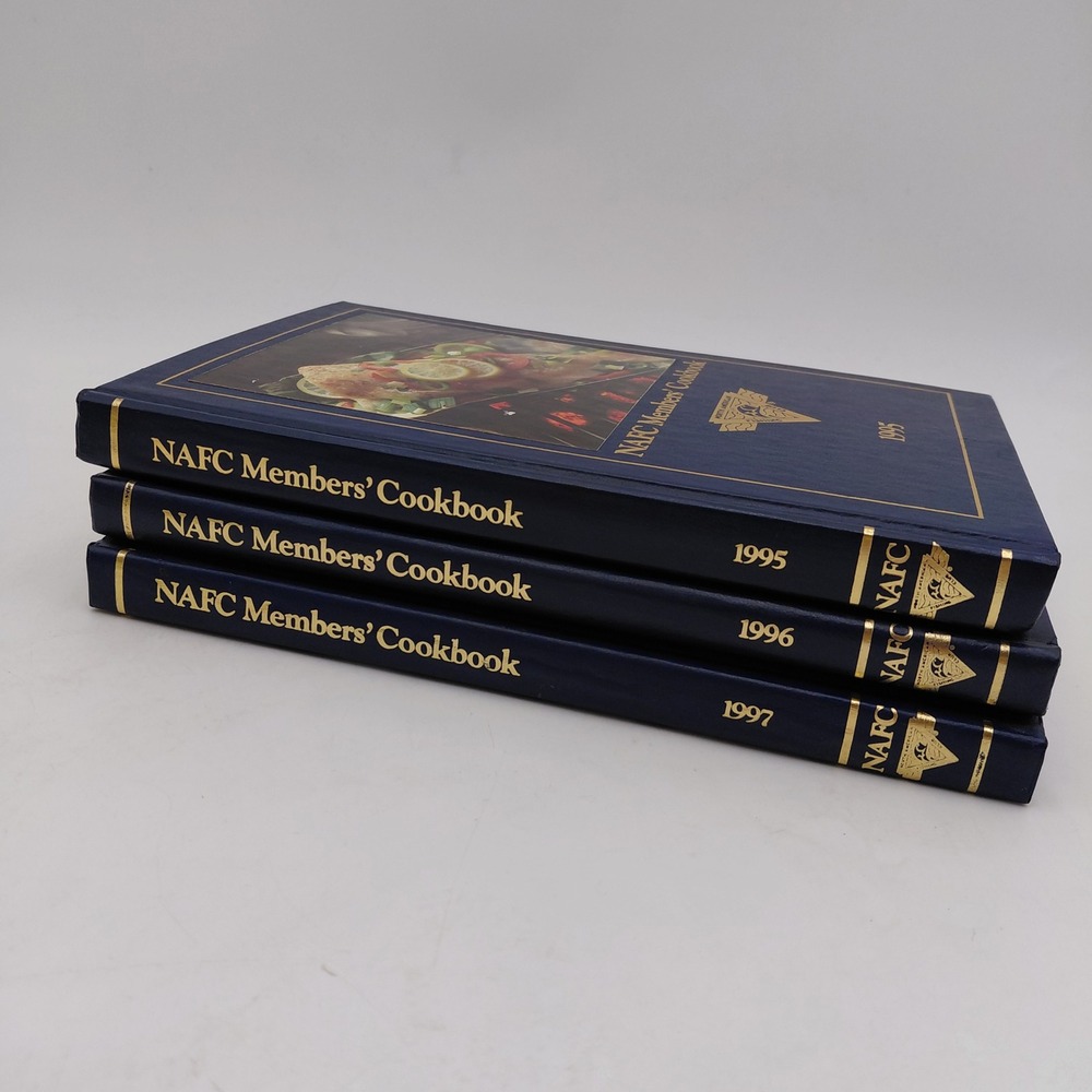 NAFC Members Cookbook Lot 1995 1996 1997 North American Fishing Club Hardcover